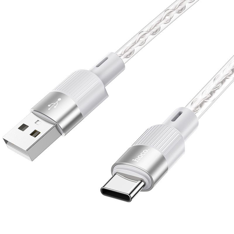 Дата кабель Hoco X99 Crystal Junction USB to Type-C (1.2m) Зображення №3 Дата кабель Hoco X99 Crystal Junction USB to Type-C (1.2m) дивитися фото №3