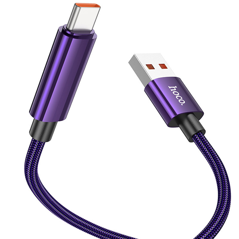 Дата кабель Hoco U125 Benefit 5A USB to Type-C (1.2m) дивитися фото №3