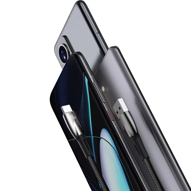 Дата кабель Baseus Glimmer Series Fast Charging Data Cable USB to Type-C 100W 1m (CADH00040), Black 3, купить оптом с доставкой