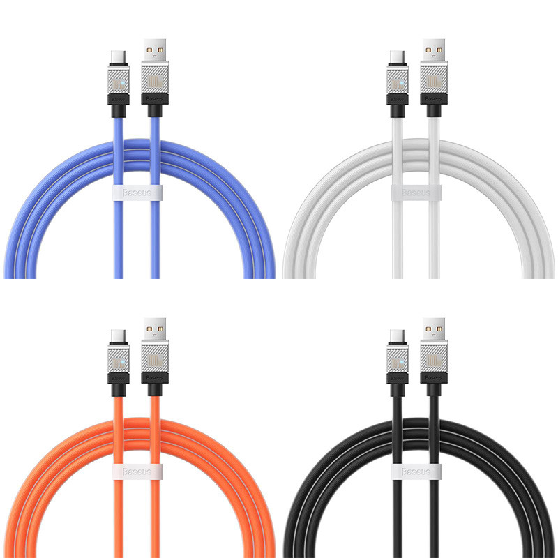 Дата кабель Baseus CoolPlay Series USB to Type-C 100W (1m) (CAKW00060), купити оптом з доставкою
