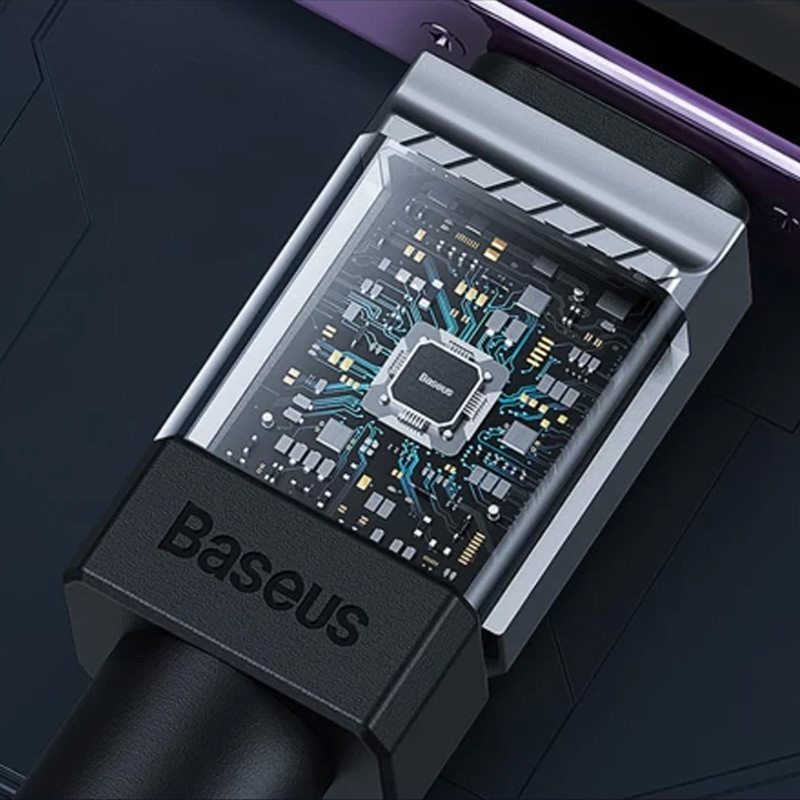 Дата кабель Baseus CoolPlay Series USB to Type-C 100W (1m) (CAKW00060), Black 2, купити оптом з доставкою