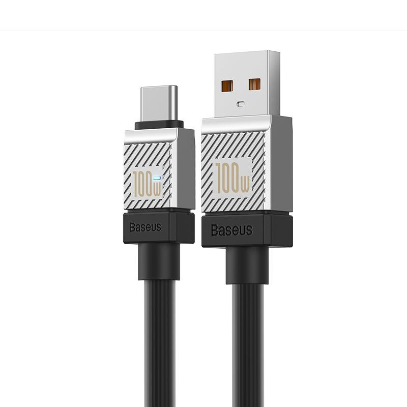 Дата кабель Baseus CoolPlay Series USB to Type-C 100W (1m) (CAKW00060), Black 3, купити оптом з доставкою