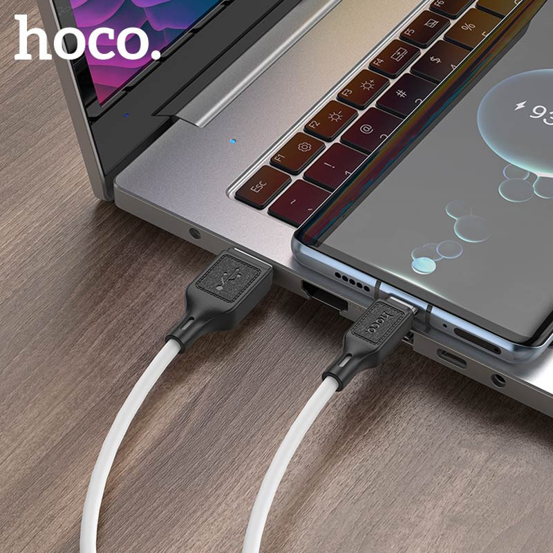 Дата кабель Hoco X90 Cool silicone USB to Type-C (1m) на малюнкі №4