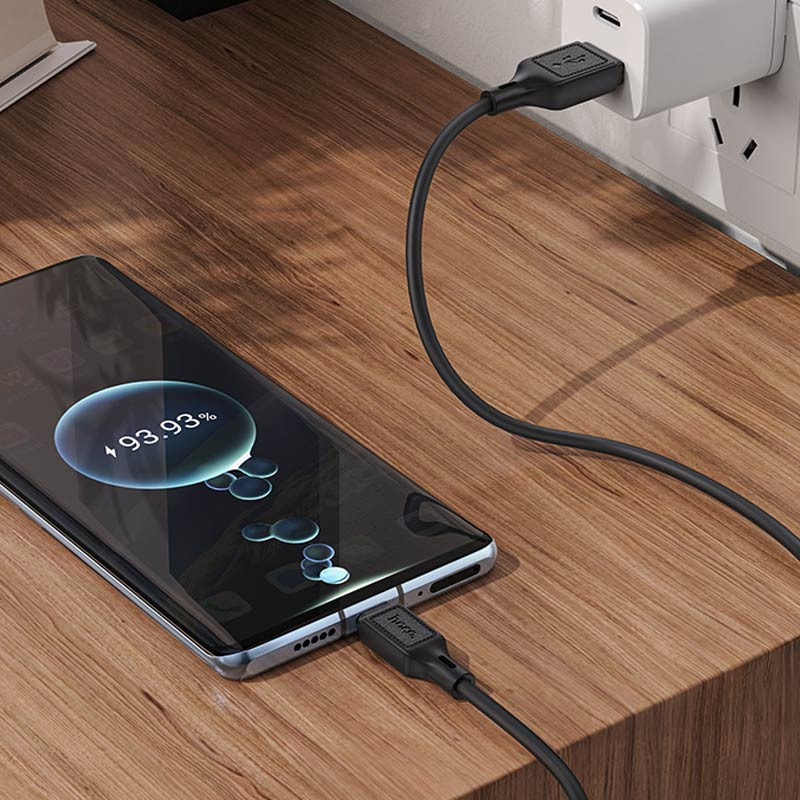 Дата кабель Hoco X90 Cool silicone USB to Type-C (1m) на малюнкі №5