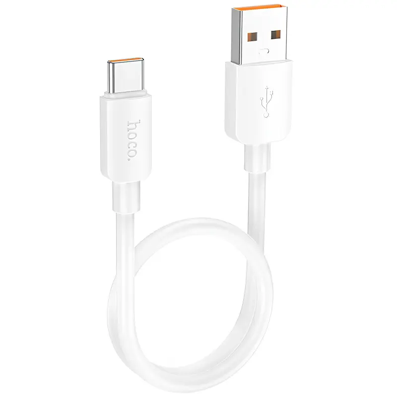 Дата кабель Hoco X96 Hyper USB to Type-C 100W (0.25m), White, купить оптом с доставкой