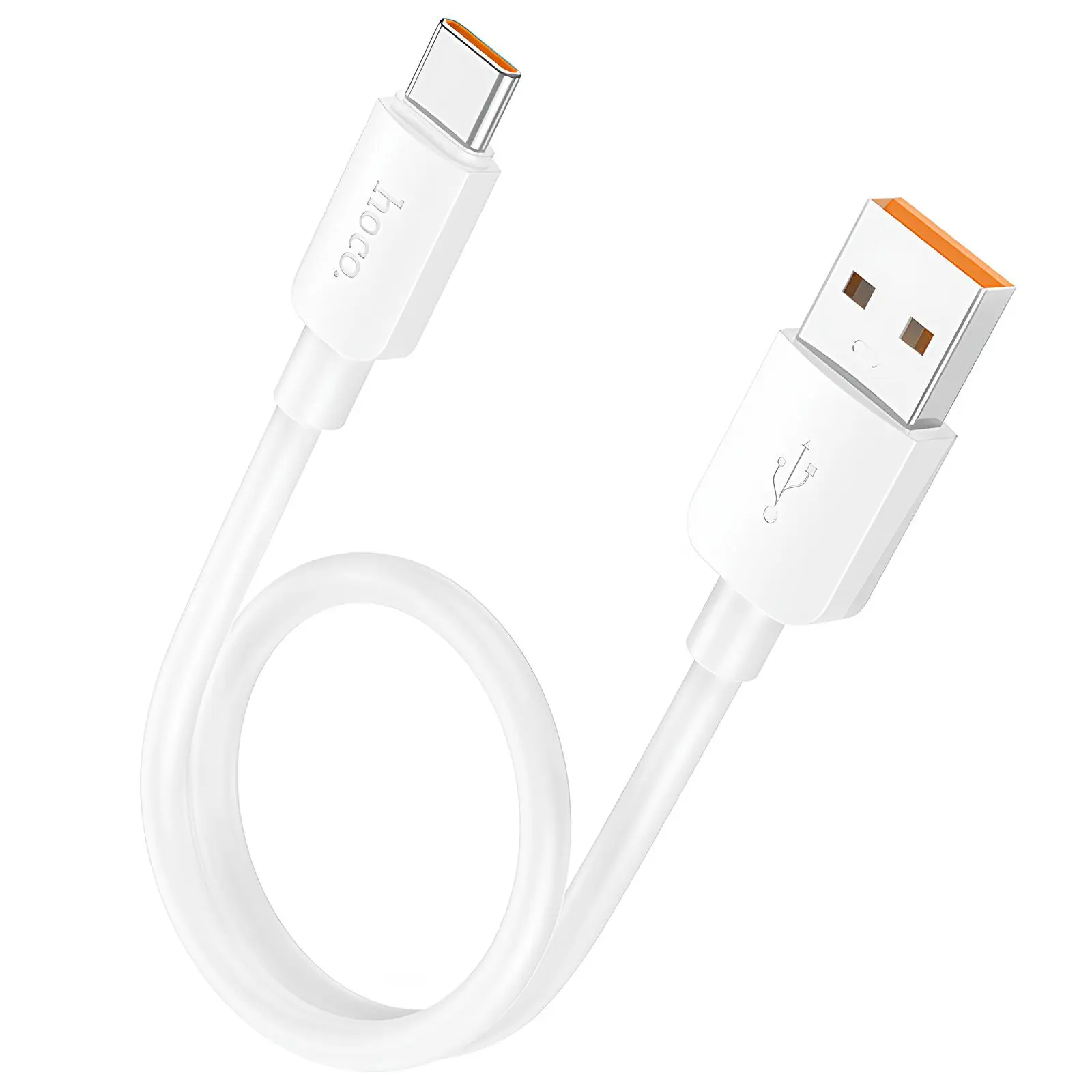 Дата кабель Hoco X96 Hyper USB to Type-C 100W (0.25m), White 3, купить оптом с доставкой