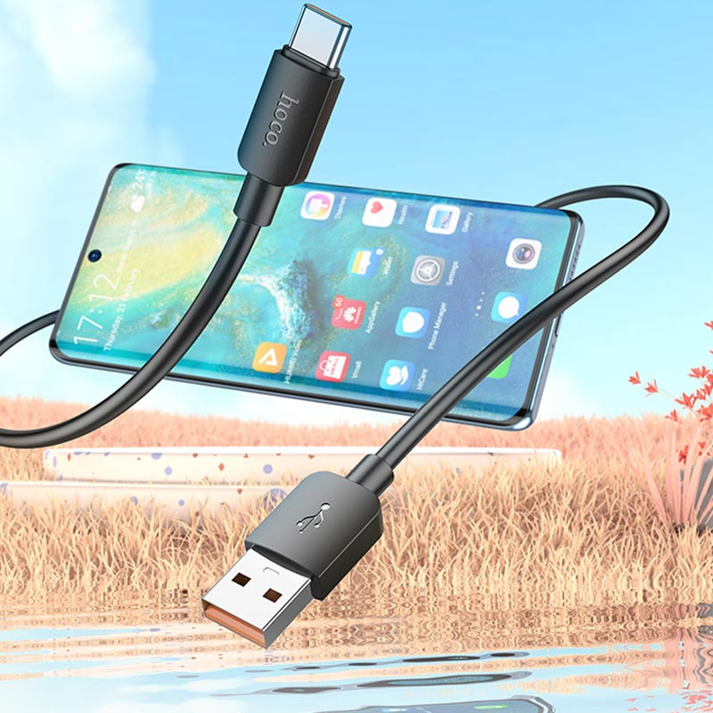 Дата кабель Hoco X96 Hyper USB to Type-C 27W (1m) на малюнкі №5