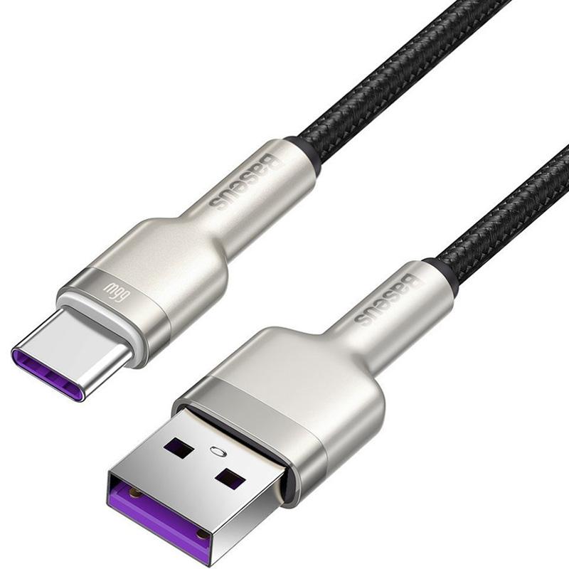 Дата кабель Baseus Cafule Metal Data USB to Type-C 66W (2m) (CAKF0002) на малюнкі №2