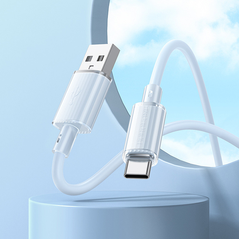 Дата кабель Borofone BX112 Lemon USB to Type-C 3.0A (1m) на малюнкі №4