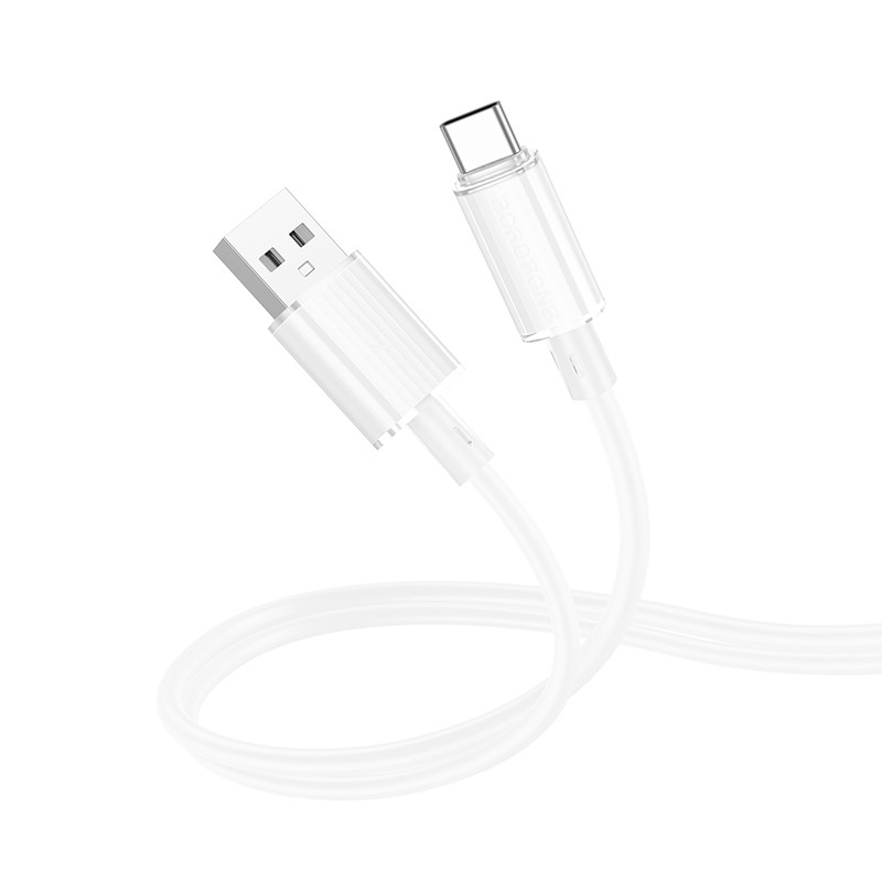 Дата кабель Borofone BX112 Lemon USB to Type-C 3.0A (1m) на малюнкі №1