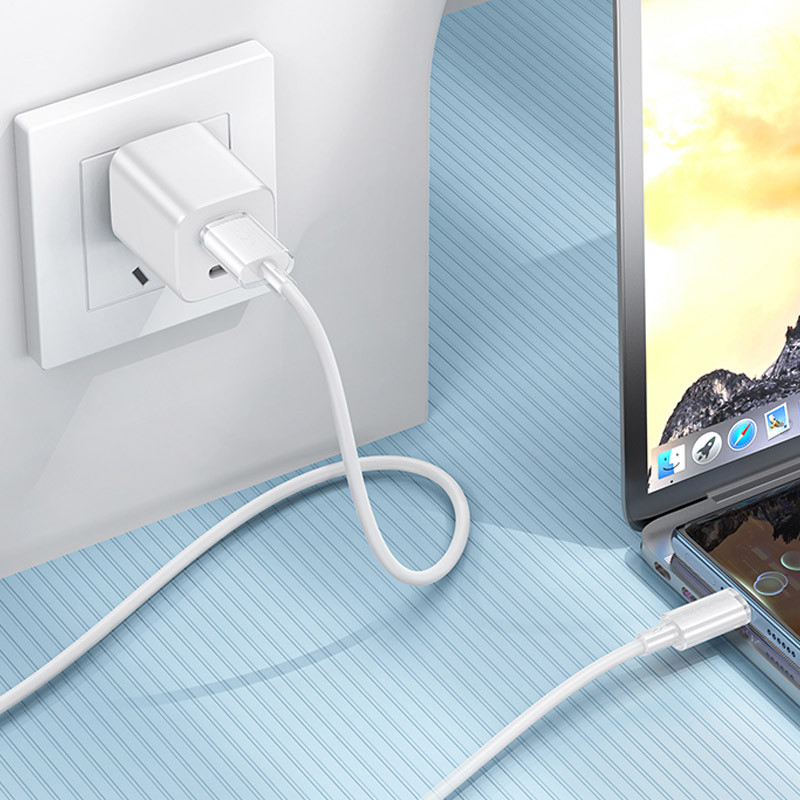 Дата кабель Borofone BX112 Lemon USB to Type-C 3.0A (1m) на малюнкі №3