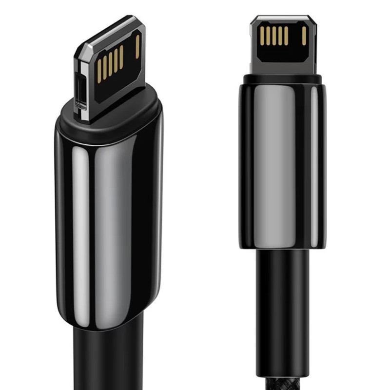 Дата кабель Baseus Tungsten Gold USB to Lightning Cable 2.4A (1m) (CALWJ-0) на малюнкі №3