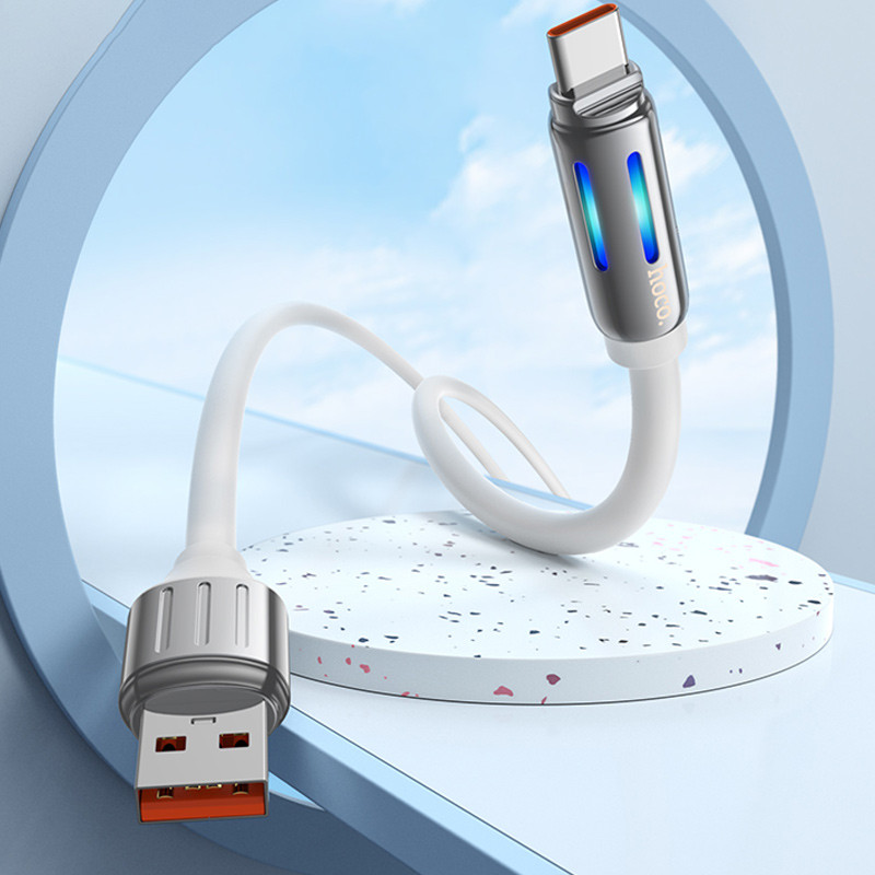 Дата кабель Hoco U136 Prize USB to Type-C 5A (1.2m) на малюнкі №4