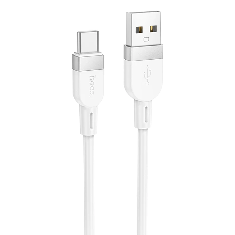 Дата кабель Hoco X109 Energy silicone USB to Type-C (1m), White, купити оптом з доставкою