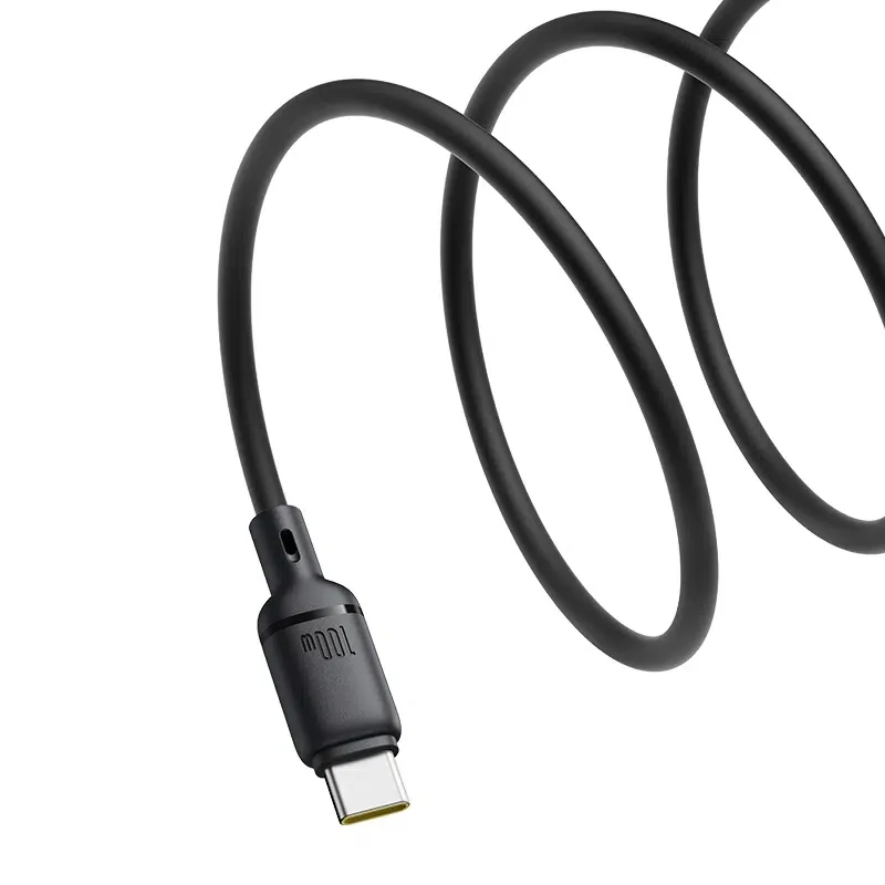 Дата кабель Baseus Silky Series OS Fast Charging USB to Type-C 100W (2m) (P10377703), Cluster Black 3, купить оптом с доставкой
