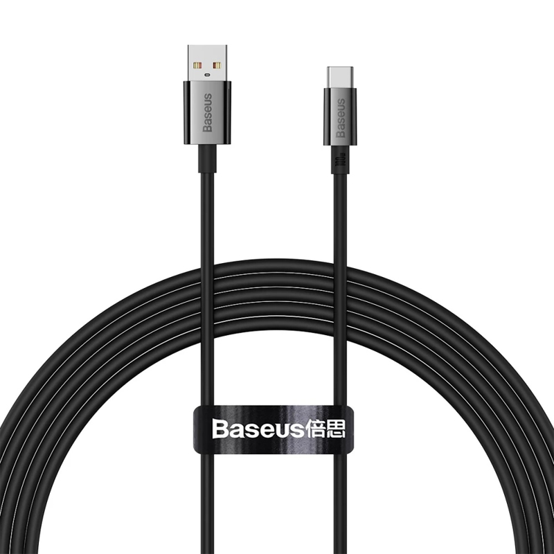 Дата кабель Baseus Superior Series Fast Charging USB to Type-C 100W (1m) (P10320102), Cluster Black, купить оптом с доставкой