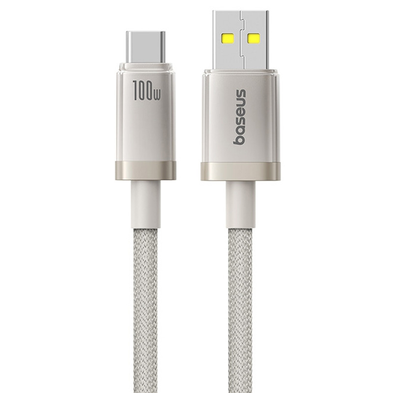 Дата кабель Baseus Titanium Alloy Fast Charging USB to Type-C 100W (1m) (P10378102) на малюнкі №2