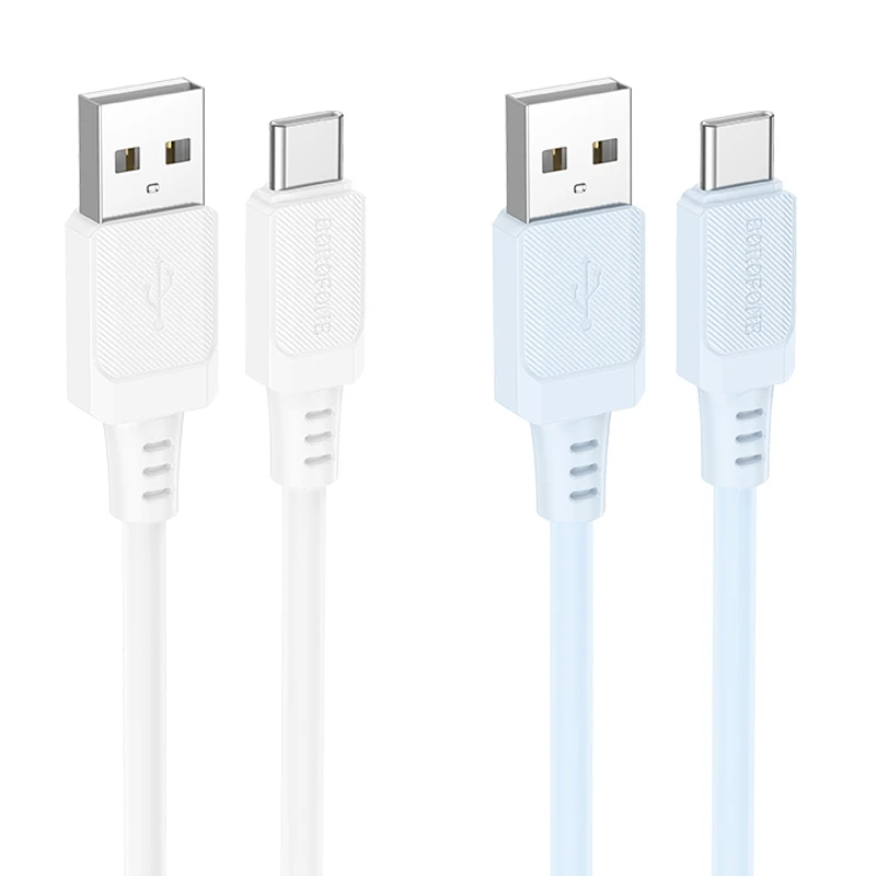Дата кабель Borofone BX115 Lotto USB to Type-C 3A (1m), купить оптом с доставкой