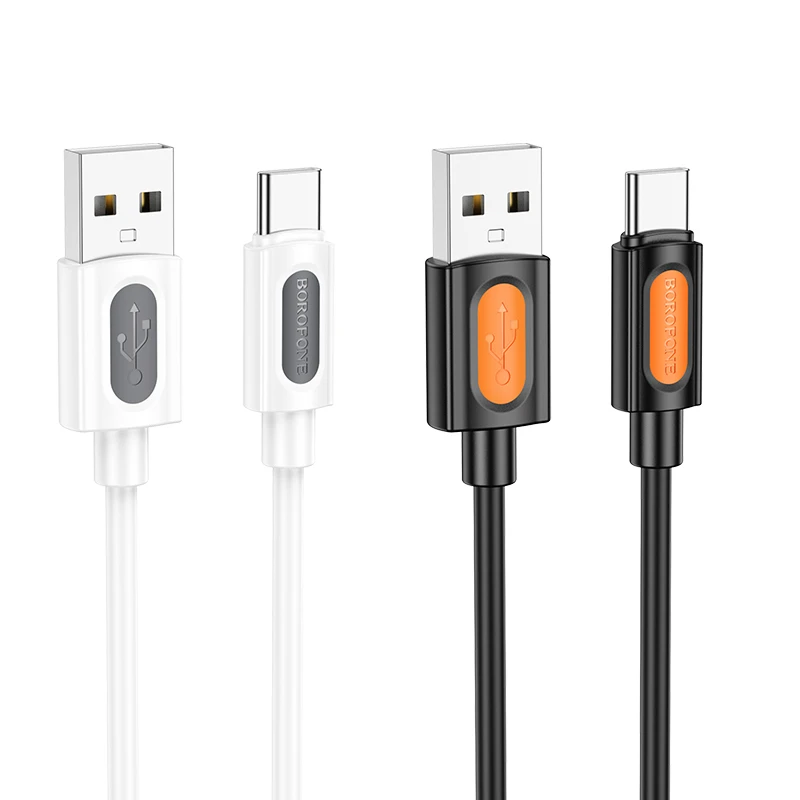Дата кабель Borofone BX114 Structure USB to Type-C 3A (1m), купить оптом с доставкой