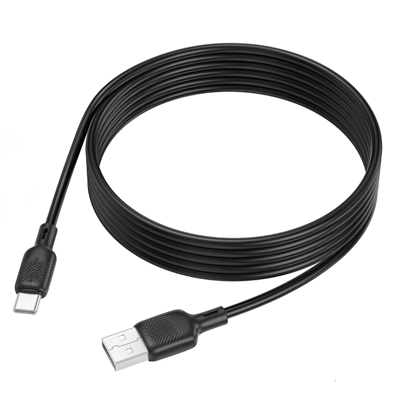 Дата кабель Borofone BX113 Lenny USB to Type-C 3A (2m), Black 5, купить оптом с доставкой