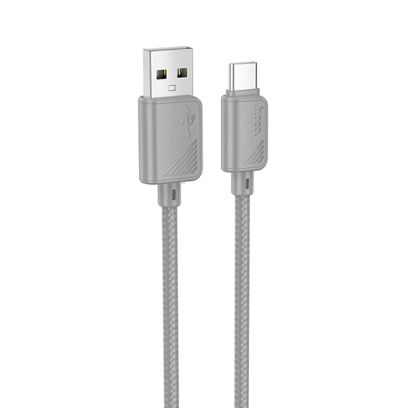 Дата кабель Hoco X113 Beneficio USB to Type-C (1m), Gray, купить оптом с доставкой
