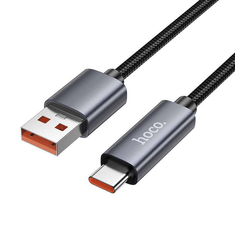 Дата кабель Hoco X112 Favor with display USB to Type-C 5A (1m) на малюнкі №5