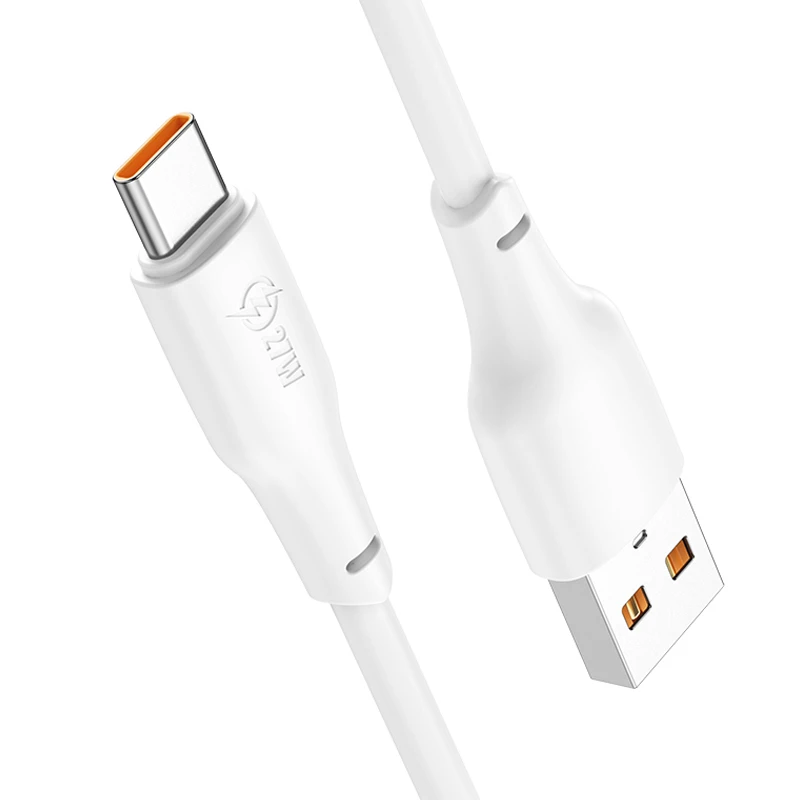 Дата кабель Hoco X93 Force USB to Type-C 27W (1m), White 4, купить оптом с доставкой