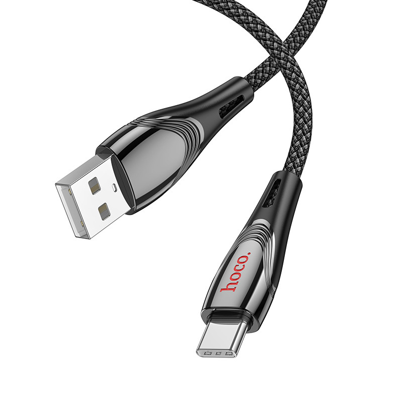 Дата кабель Hoco U133 Monte USB to Type-C (1.2m) на малюнкі №3