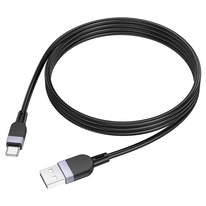 Дата кабель Hoco X109 Energy silicone USB to Type-C (1m), Black 2, купити оптом з доставкою