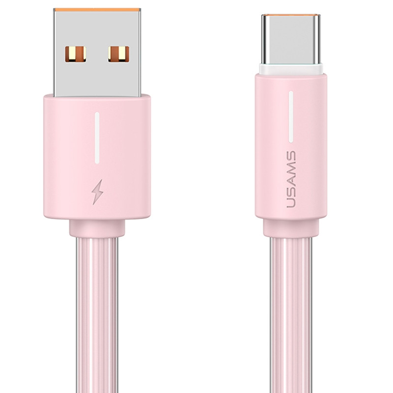 Дата кабель Usams US-SJ732 Bicolor Charging YR Ser. USB to Type-C 3A (1m) на малюнкі №1