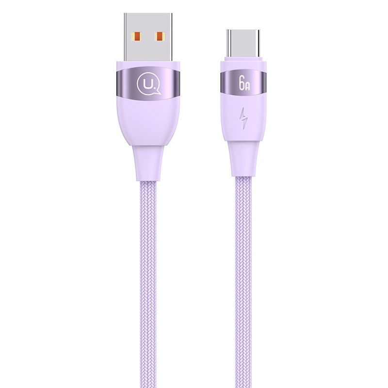Дата кабель Usams US-SJ631 U85 USB to Type-C 6A (2m) на малюнкі №1