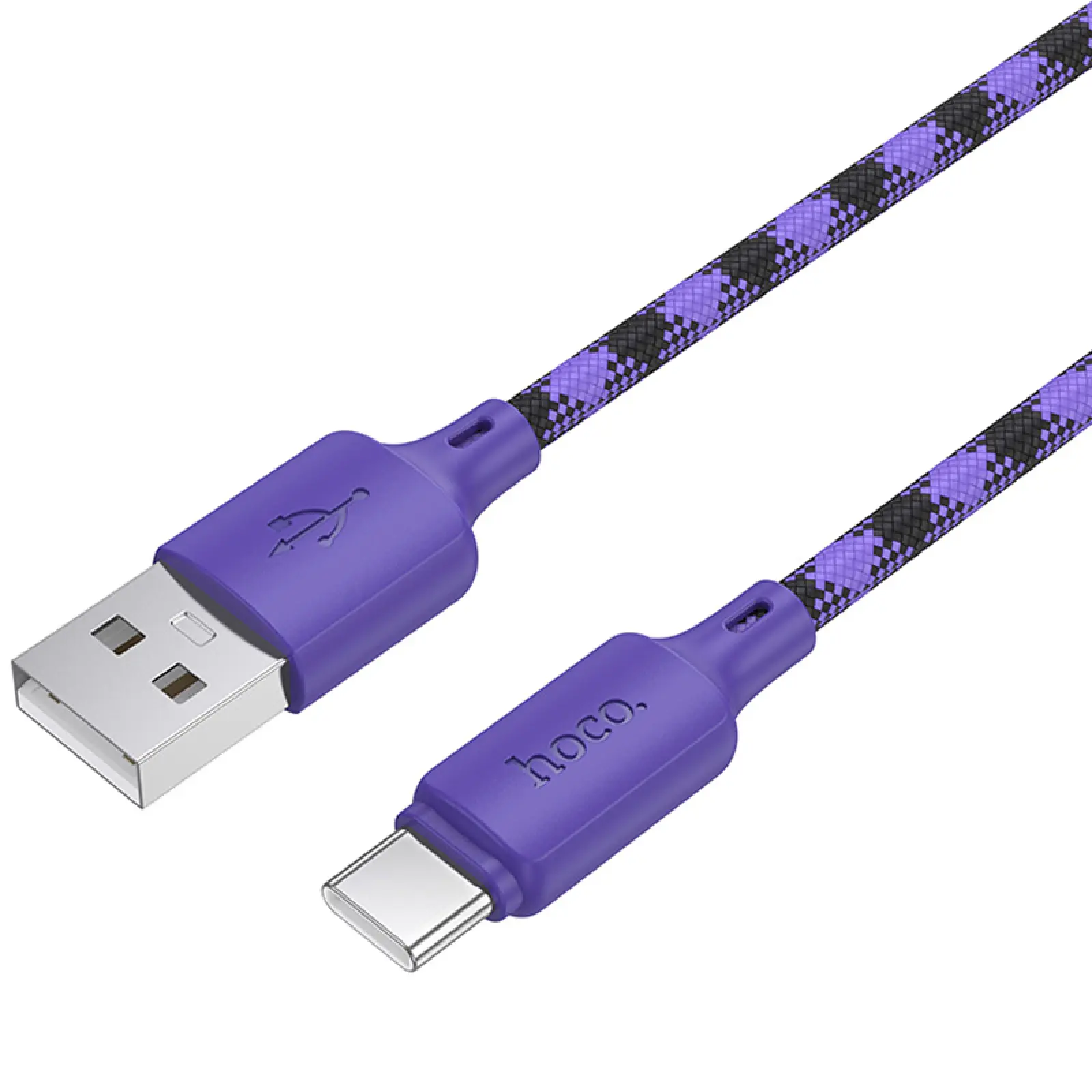 Дата кабель Hoco X116 Meridian USB to Type-C 3A (1m), Gradient Purple Mix 3, купить оптом с доставкой
