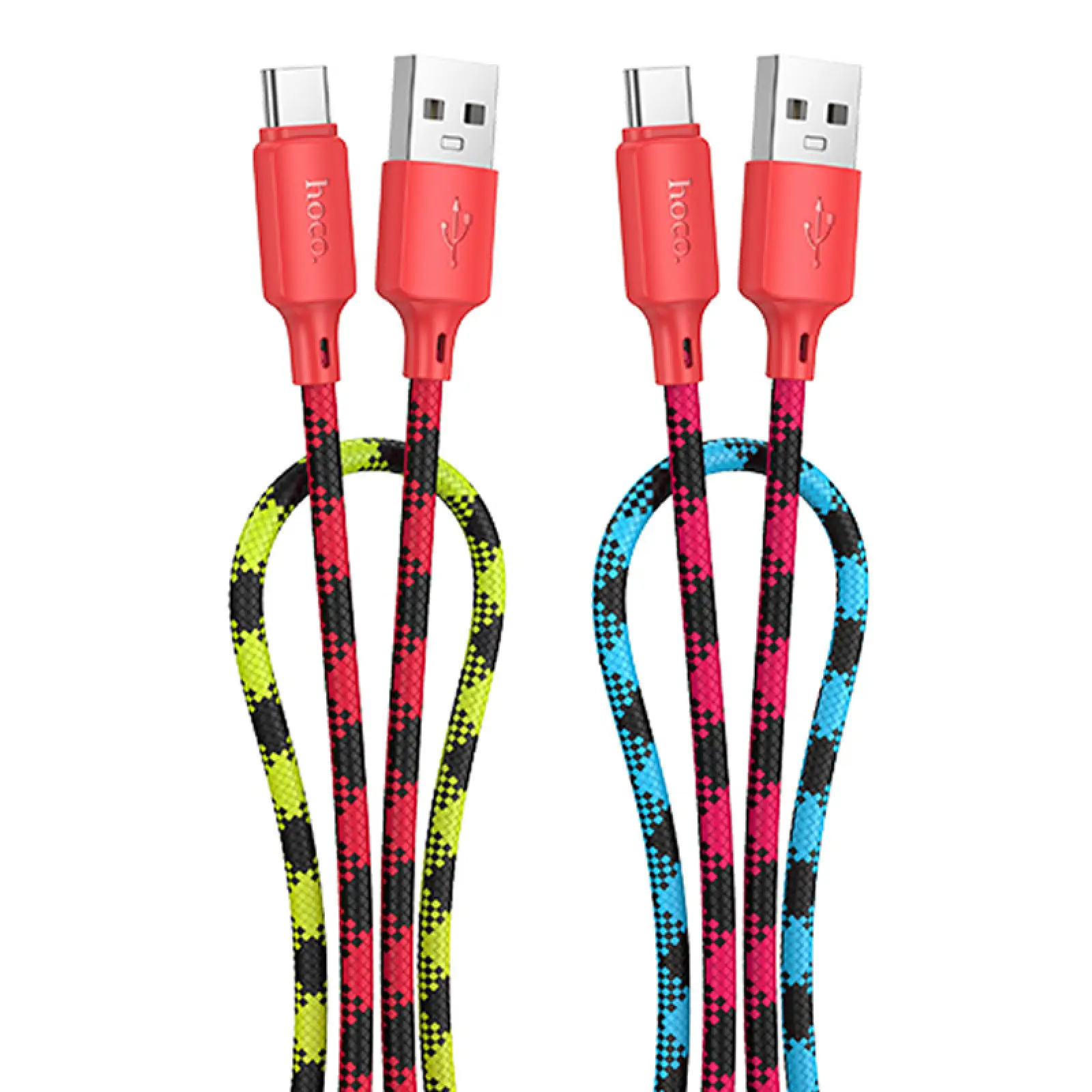 Дата кабель Hoco X116 Meridian USB to Type-C 3A (1m), Gradient Red Mix, купить оптом с доставкой