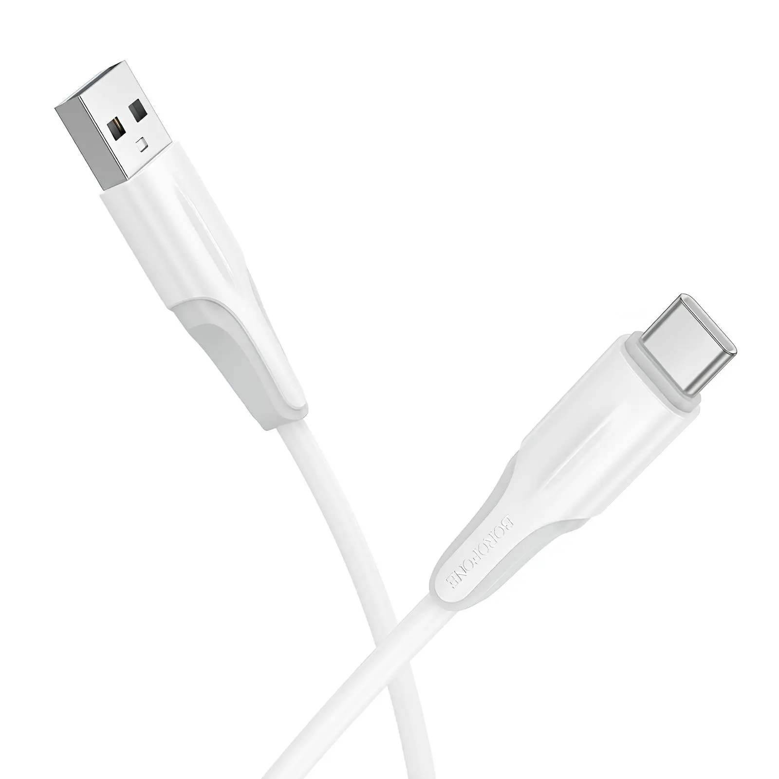 Дата кабель Borofone BX119 New USB to Type-C 3A (1m), White 1, купить оптом с доставкой