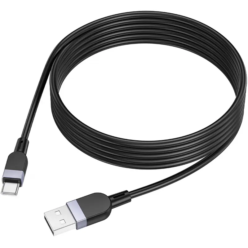 Дата кабель Hoco X109 Energy silicone USB to Type-C (3m), Black 2, купить оптом с доставкой