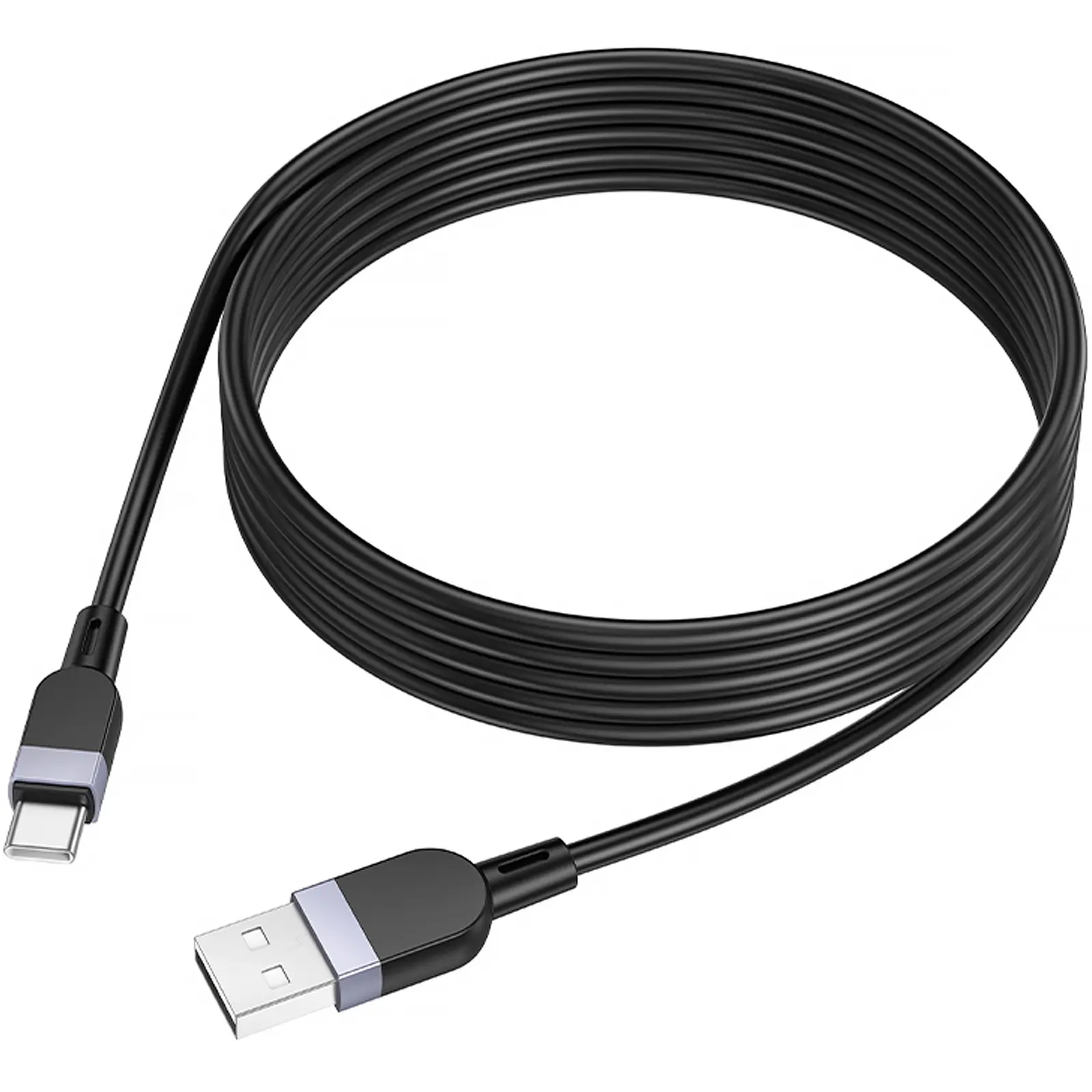 Дата кабель Hoco X109 Energy silicone USB to Type-C (3m), Black 2, купить оптом с доставкой