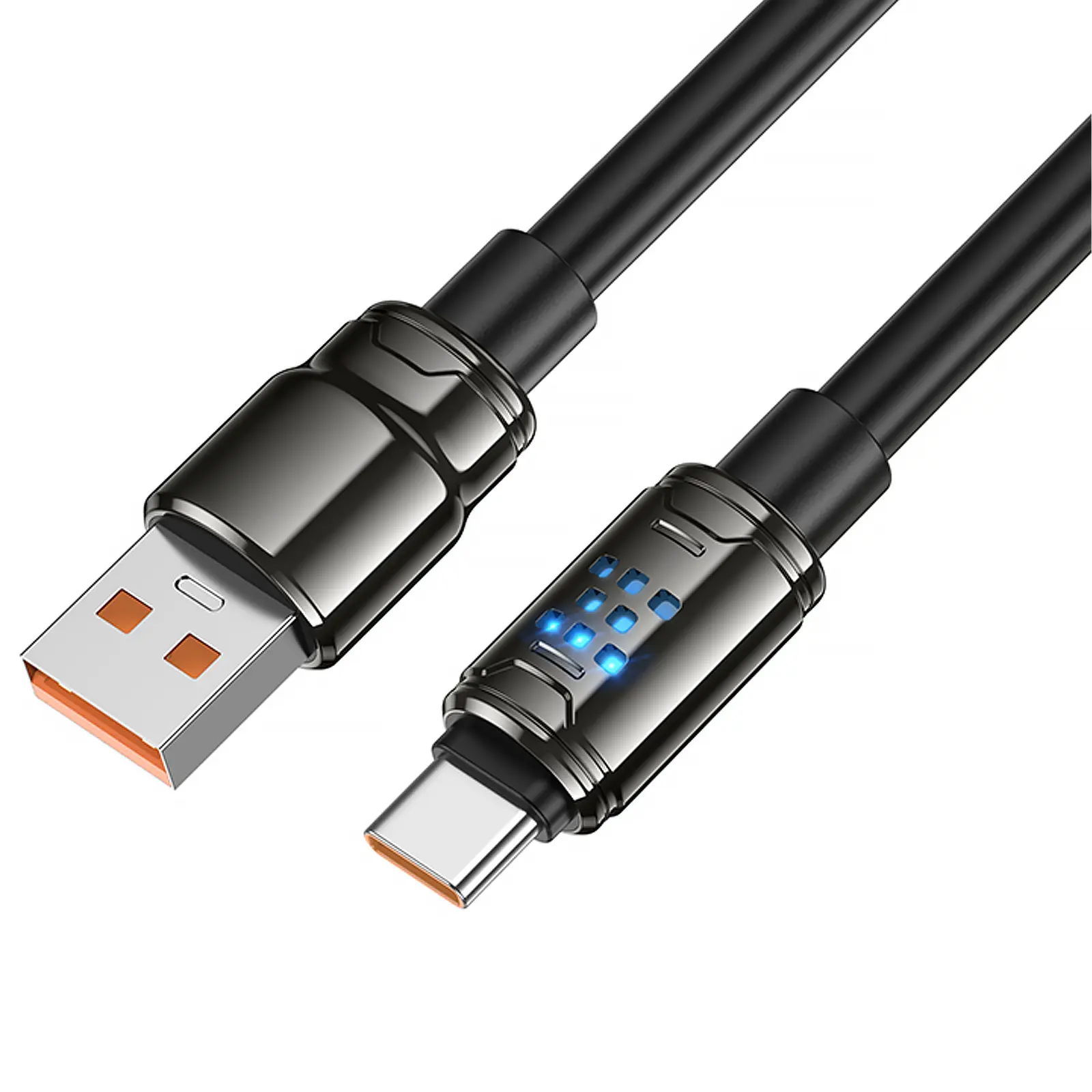 Дата кабель Hoco U143 Joy USB to Type-C 5A (1.2m), Black 3, купить оптом с доставкой