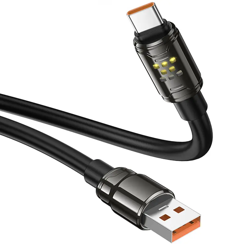 Дата кабель Hoco U143 Joy USB to Type-C 5A (1.2m), Black 4, купить оптом с доставкой