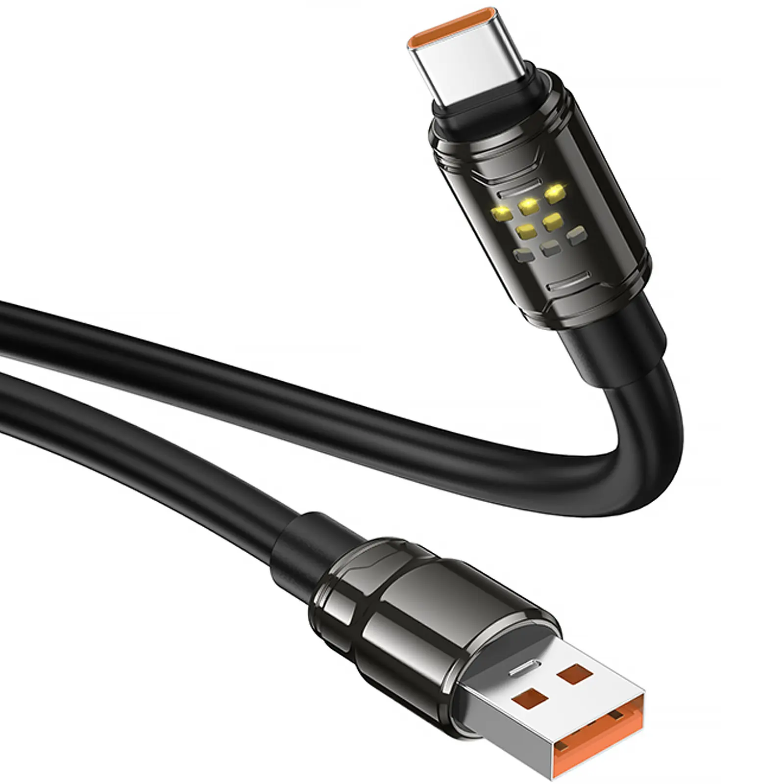 Дата кабель Hoco U143 Joy USB to Type-C 5A (1.2m), Black 4, купить оптом с доставкой
