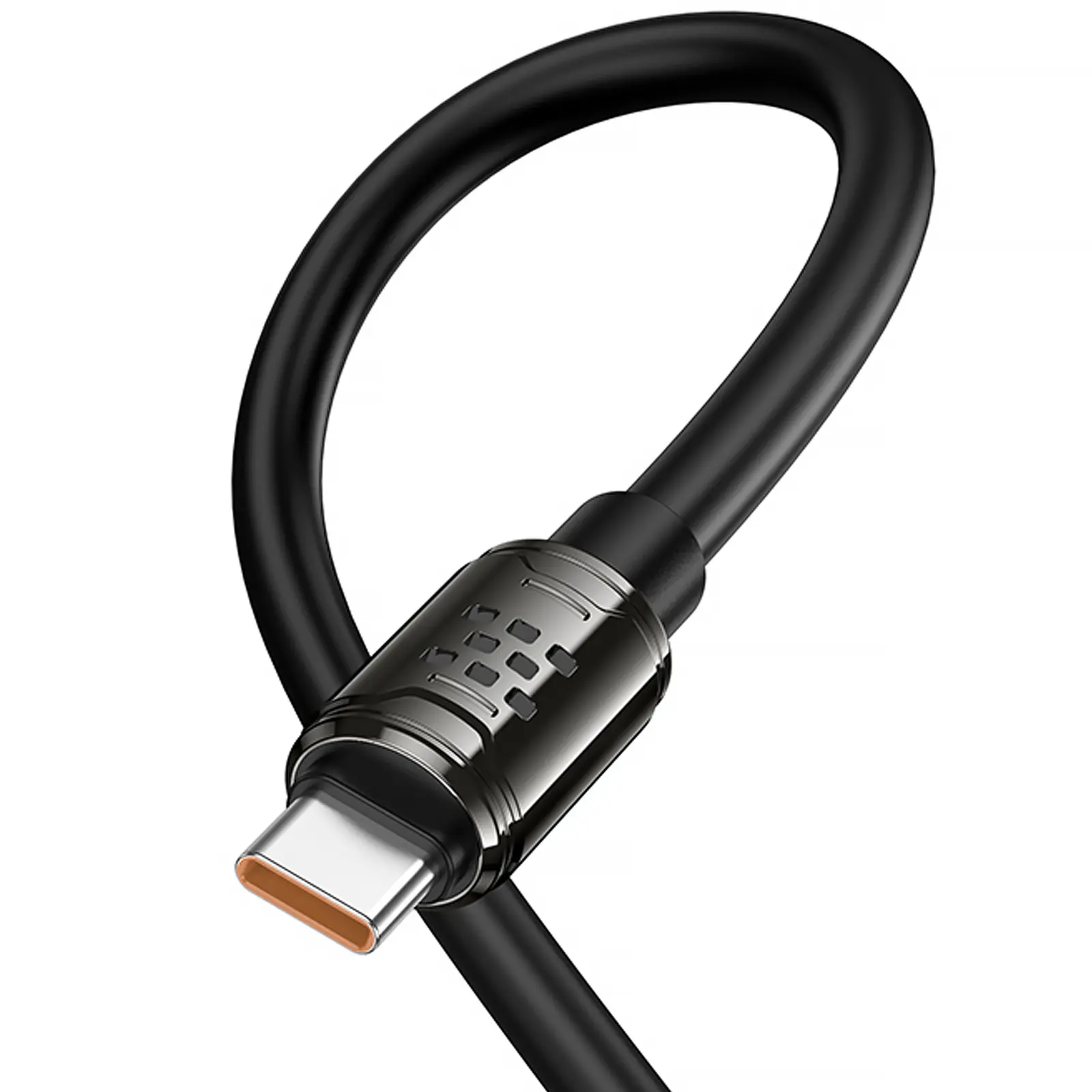 Дата кабель Hoco U143 Joy USB to Type-C 5A (1.2m), Black 5, купить оптом с доставкой