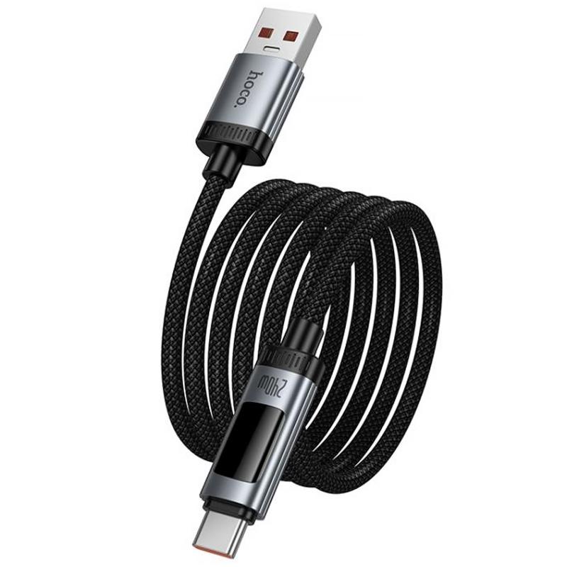 Дата кабель Hoco U148 Lord with display USB to Type-C 100W (1.2m) на малюнкі №6