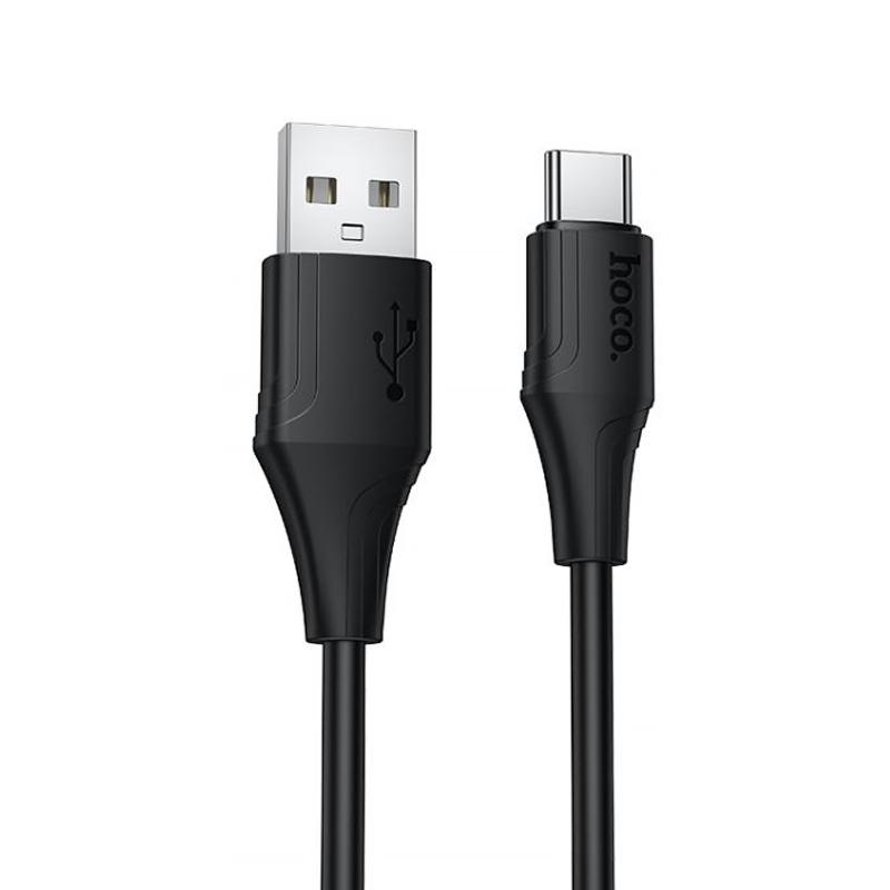 Дата кабель Hoco X124 Bien silicone USB to Type-C 3A (1m) на малюнкі №1