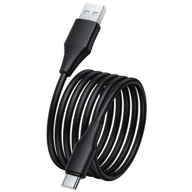 Дата кабель Hoco X124 Bien silicone USB to Type-C 3A (1m) на малюнкі №2