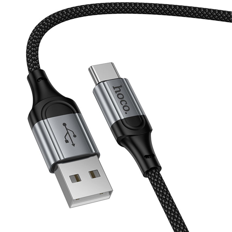Дата кабель Hoco X121 Nuevo USB to Type-C 3A (1.5m), Black 5, купити оптом з доставкою