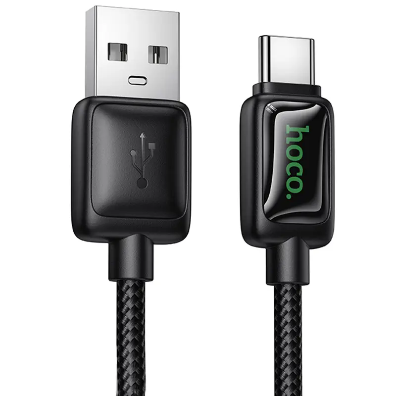 Дата кабель Hoco U146 Mundo USB to Type-C 36W (1.2m), Black, купить оптом с доставкой