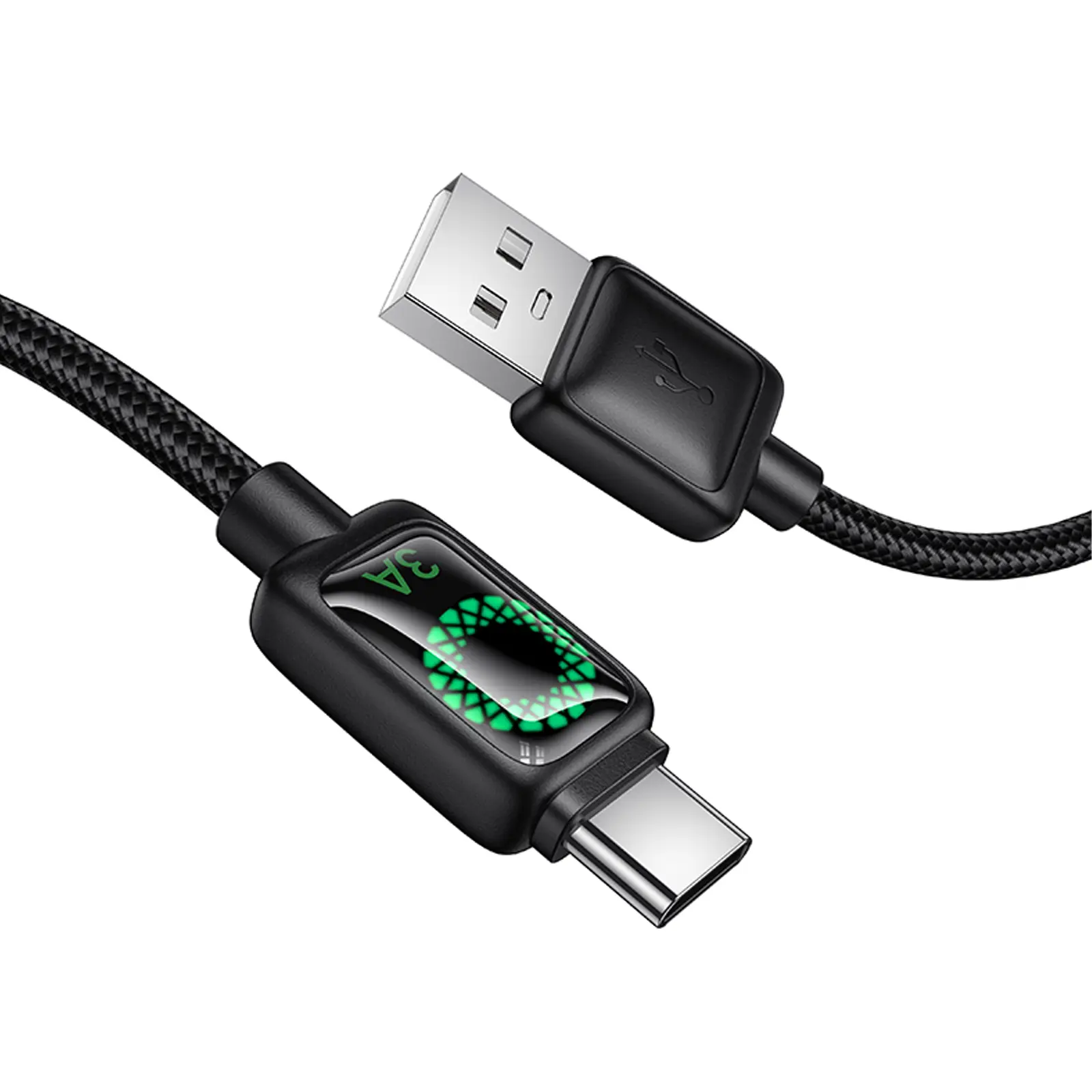 Дата кабель Hoco U146 Mundo USB to Type-C 36W (1.2m), Black 3, купить оптом с доставкой