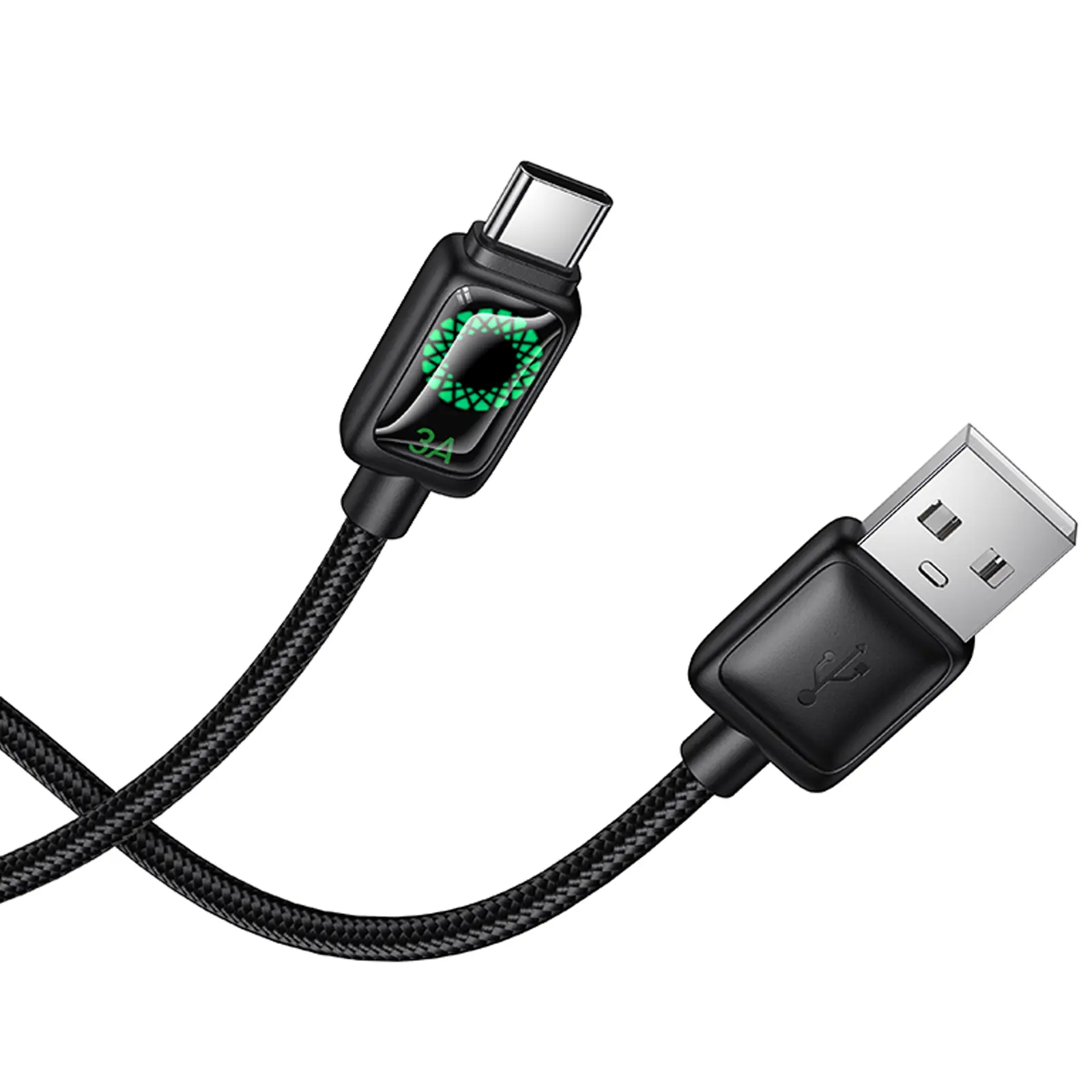 Дата кабель Hoco U146 Mundo USB to Type-C 36W (1.2m), Black 4, купить оптом с доставкой