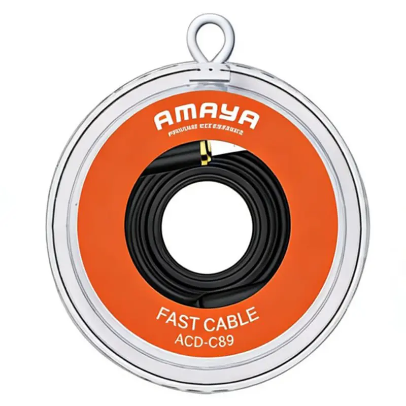 Дата кабель Amaya C89 USB to Type-C 3A (1m), Black 1, купить оптом с доставкой