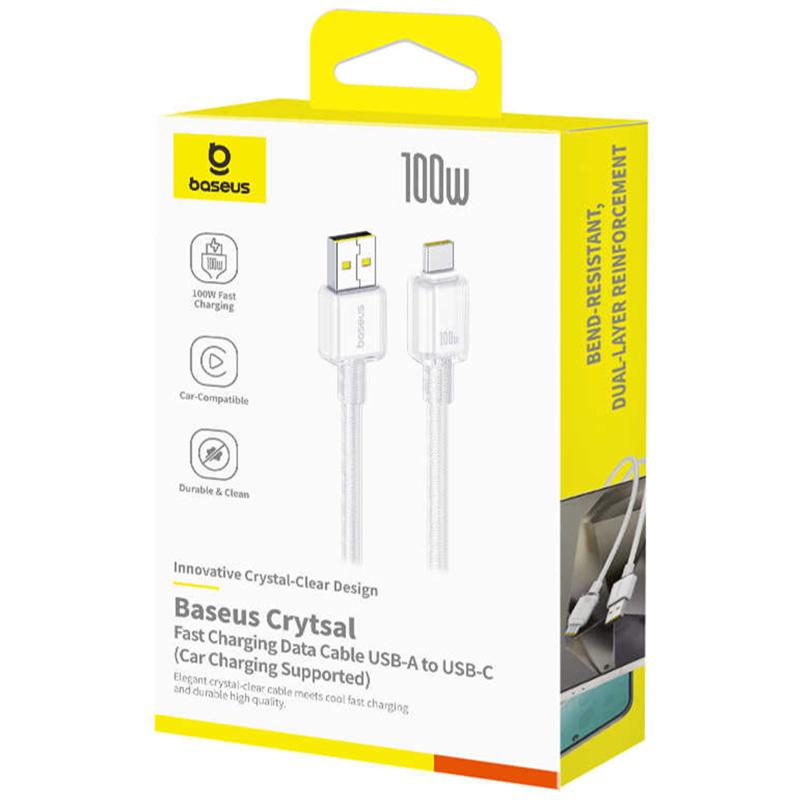 Дата кабель Baseus Crystal USB to Type-C 100W (2m) (E04279) на картинке №3