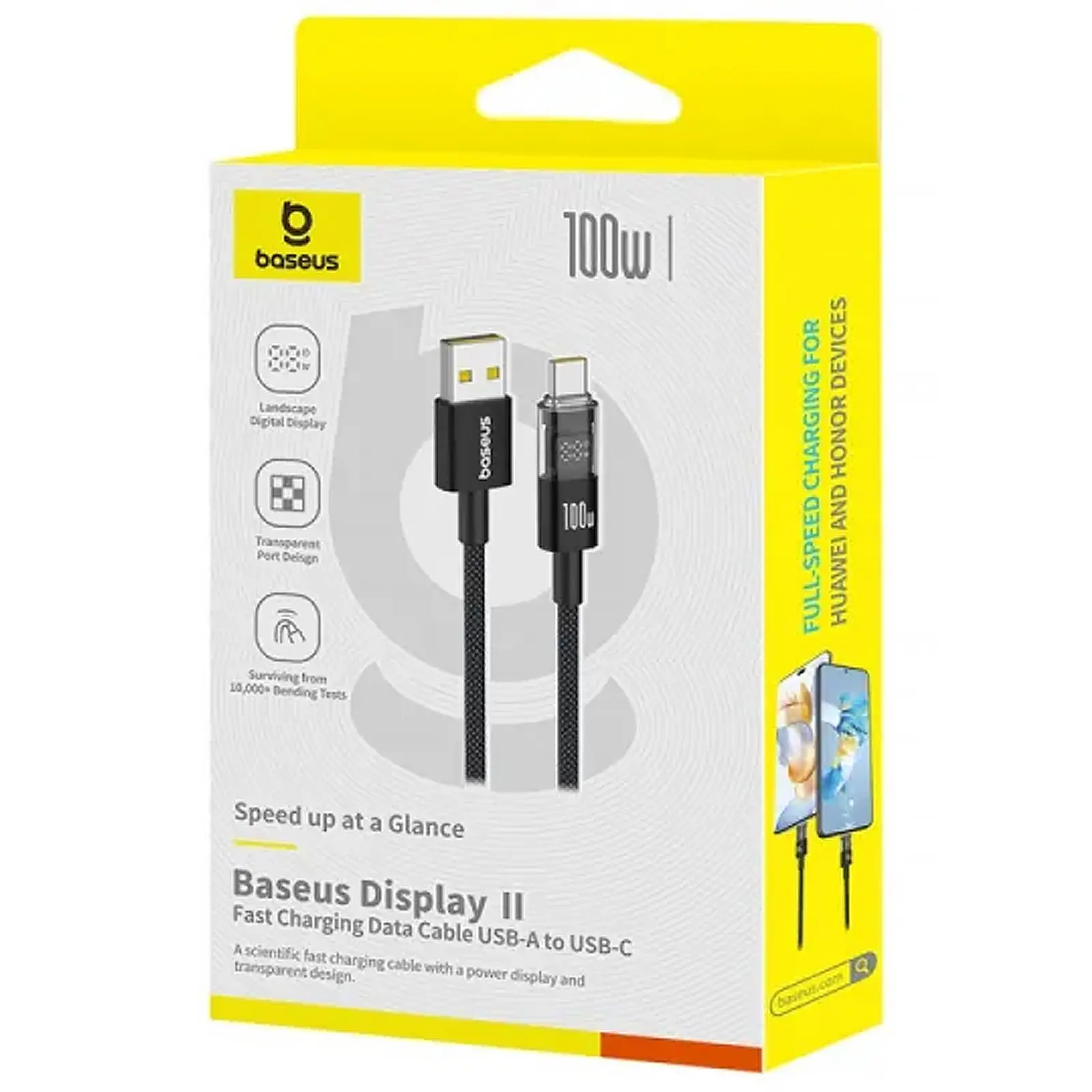 Дата кабель Baseus Display 2 USB to Type-C 100W (2m) (P10382701), Cosmic Black 1, купити оптом з доставкою